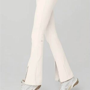 ALO Yoga White Flare Leggings